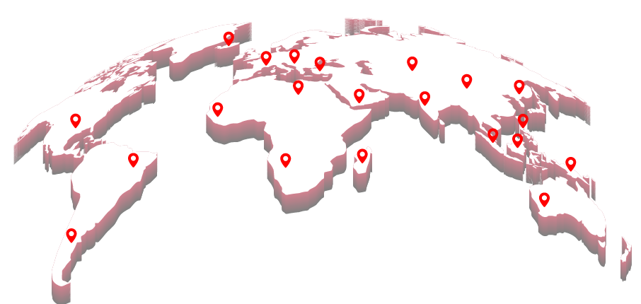 VR19 Global Presence Map